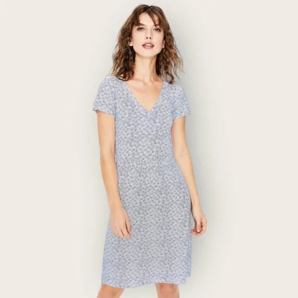 ⭐ Boden Penelope Cotton Modal Jersey Dot Print Dress Size 12R - Picture 2 of 15